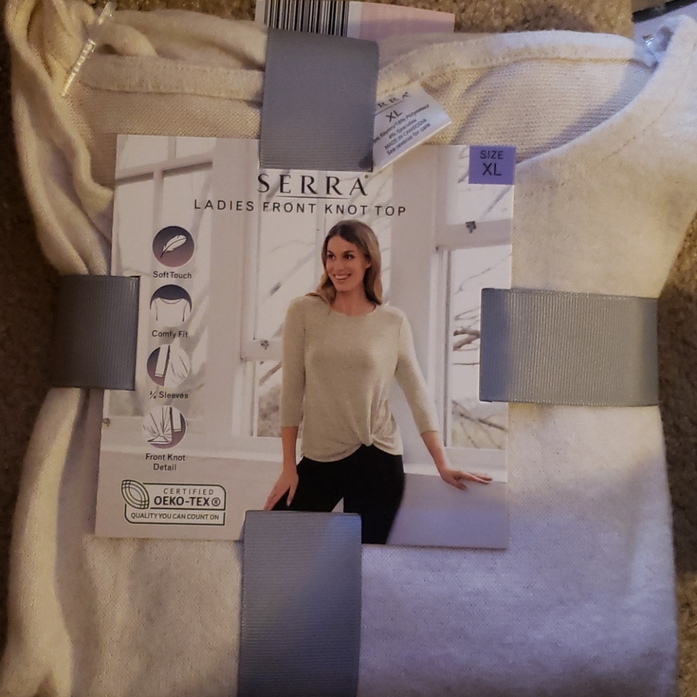 Serra Ladies Front Knot Top